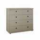 Wiemann Marlo 8 Drawer Large Chest in Pebble Grey
