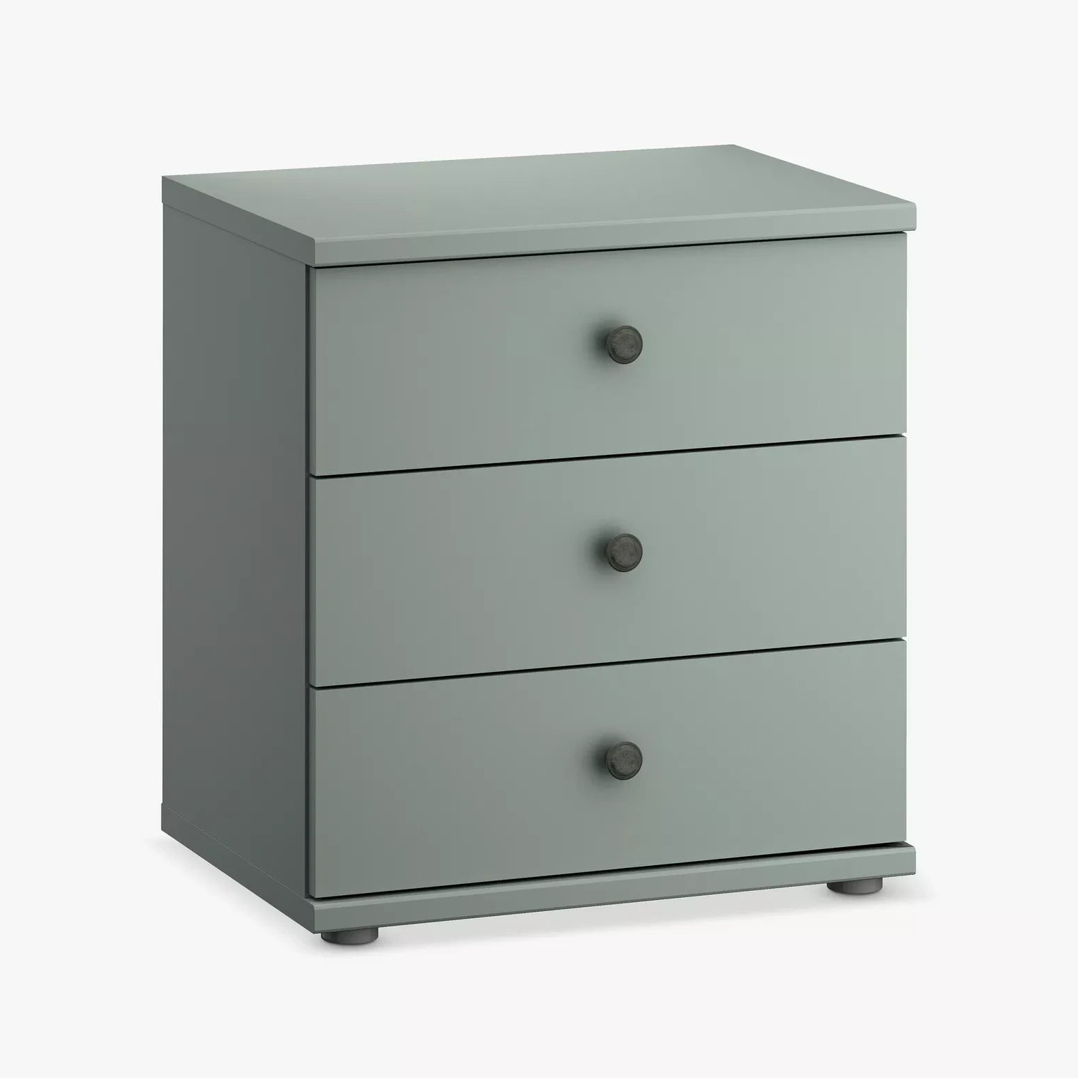 Wiemann Marlo 3 Drawer Bedside Cabinet in Sage Green colour