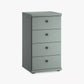 Wiemann Marlo 4 Drawer Narrow Chest with round knob handles in Sage Green