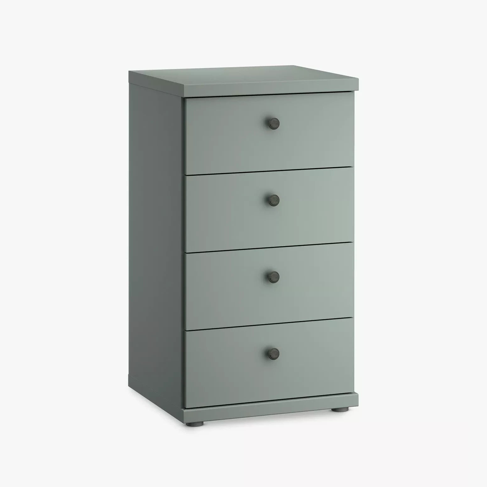 Wiemann Marlo 4 Drawer Narrow Chest with round knob handles in Sage Green
