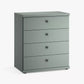Wiemann Sage Green Marlo 4 Drawer Wide Chest
