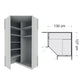 Wiemann Monaco 1000 Large Corner Wardrobe - 3 Door Combination - Dimensions
