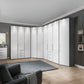 erman-made Wiemann Monaco corner wardrobe with walk-in corner storage