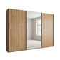 Wiemann Monaco 3000 Bianco Oak Sliding Door Wardrobe with Mirror