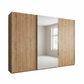 Wiemann Monaco 3000 Bianco Oak Sliding Door Wardrobe with Mirror