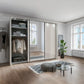 Wiemann Monaco 3000 Champagne Glass Sliding Door Wardrobe with Mirror