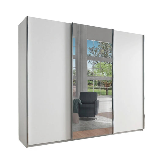 Wiemann Monaco 3000 White sliding door wardrobe with mirror 