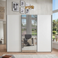 Monaco 3000 Decor White Large Sliding Door Wardrobe