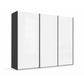 Wiemann Monaco 3000 Sliding 3 Door White Glass Wardrobe