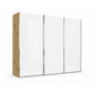 Wiemann Monaco 3000 Sliding 3 Door White Glass Wardrobe