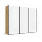Wiemann Monaco 3000 Sliding 3 Door White Glass Wardrobe