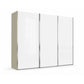Wiemann Monaco 3000 Sliding 3 Door White Glass Wardrobe