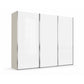 Wiemann Monaco 3000 Sliding 3 Door White Glass Wardrobe