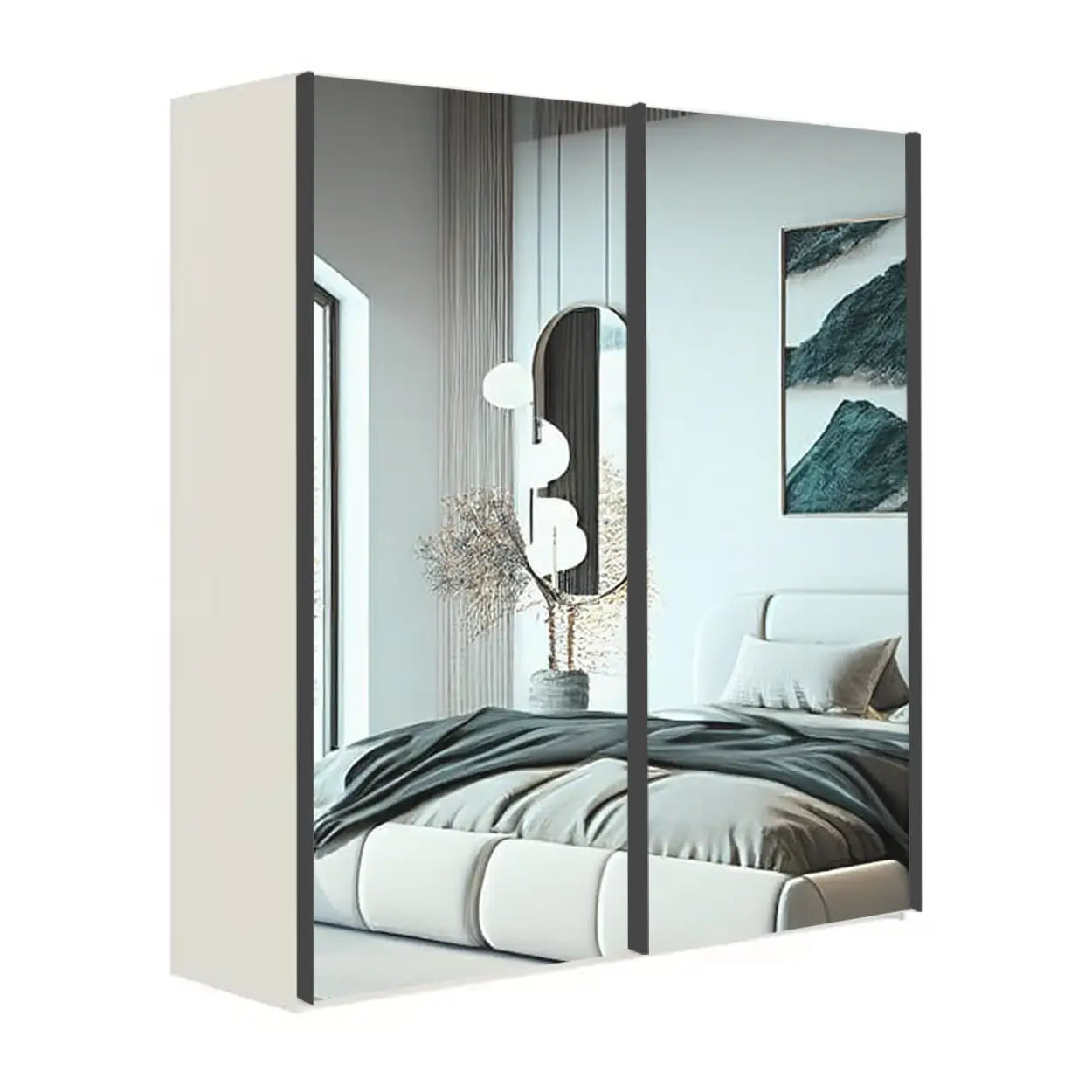 Wiemann Oxford 150cm Full Mirror Sliding Wardrobe 