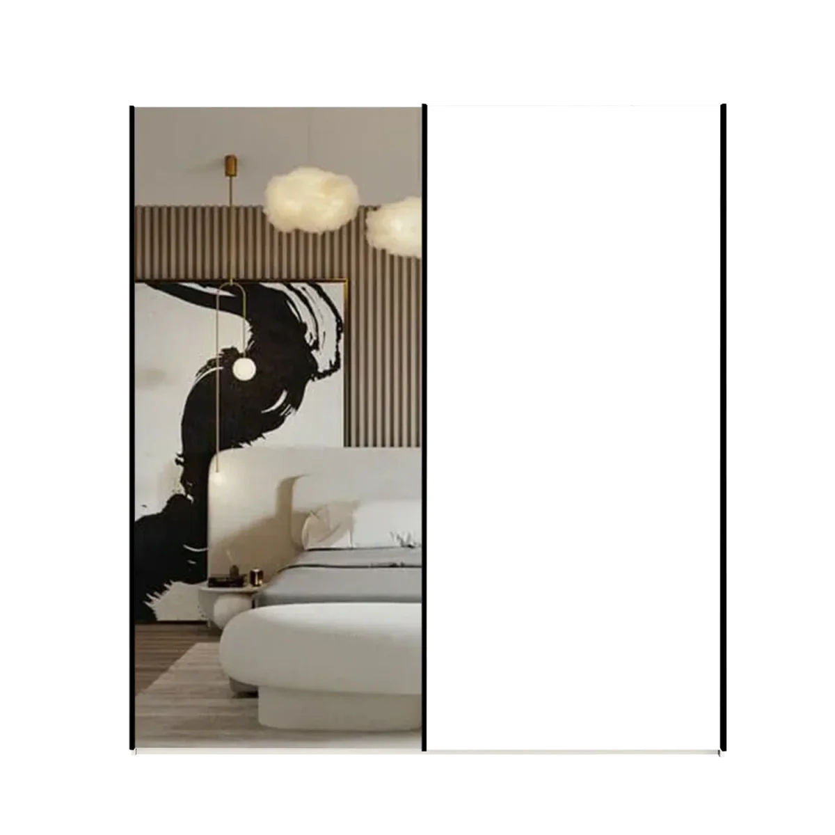 Wiemann Oxford 2 Door Sliding 150 cm Wardrobe with Mirror 