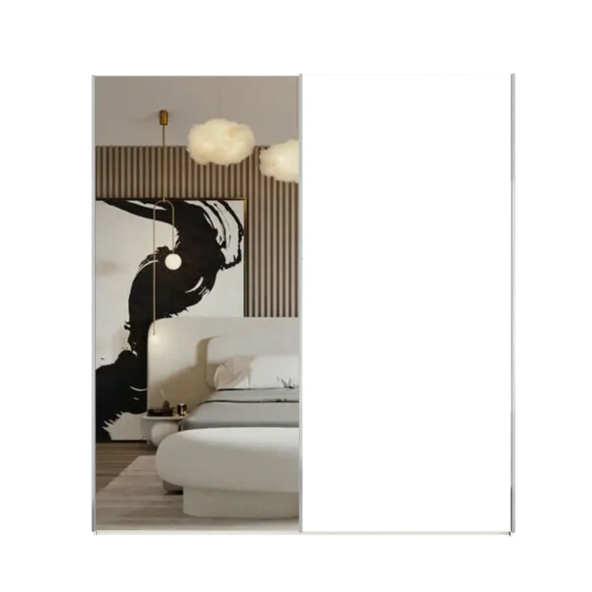 Wiemann Oxford 2 Door Sliding 150 cm Wardrobe with Mirror 