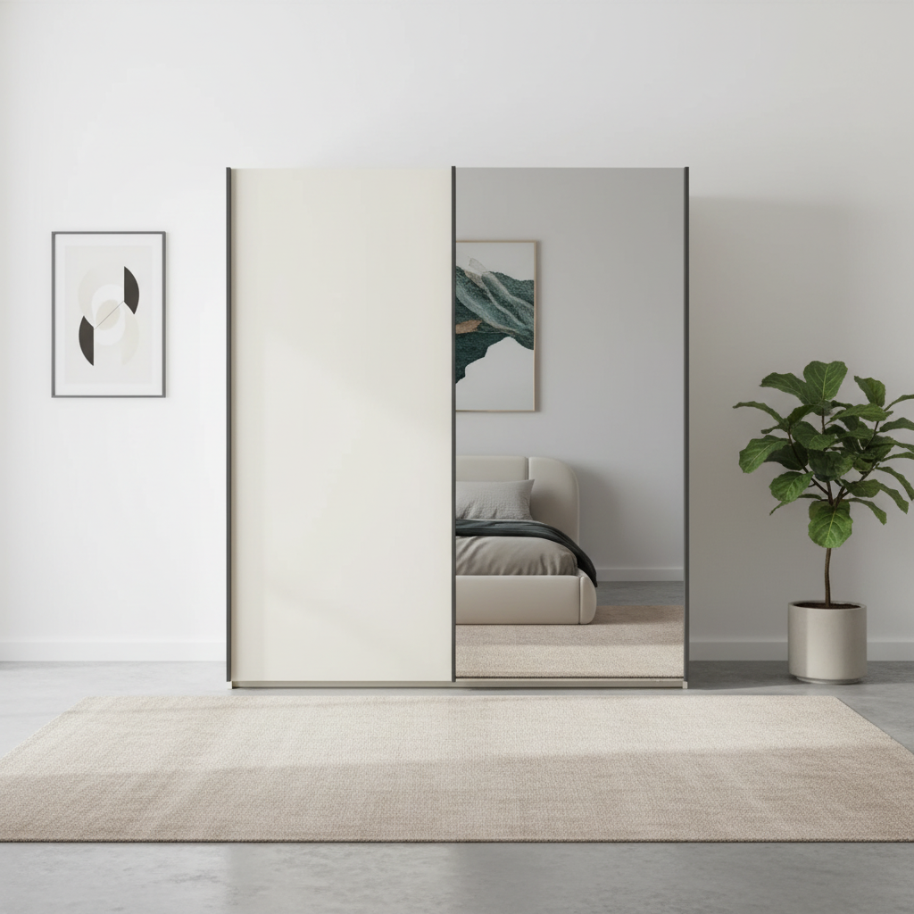 Wiemann Oxford 2 Door Sliding 150 cm Wardrobe with Mirror
