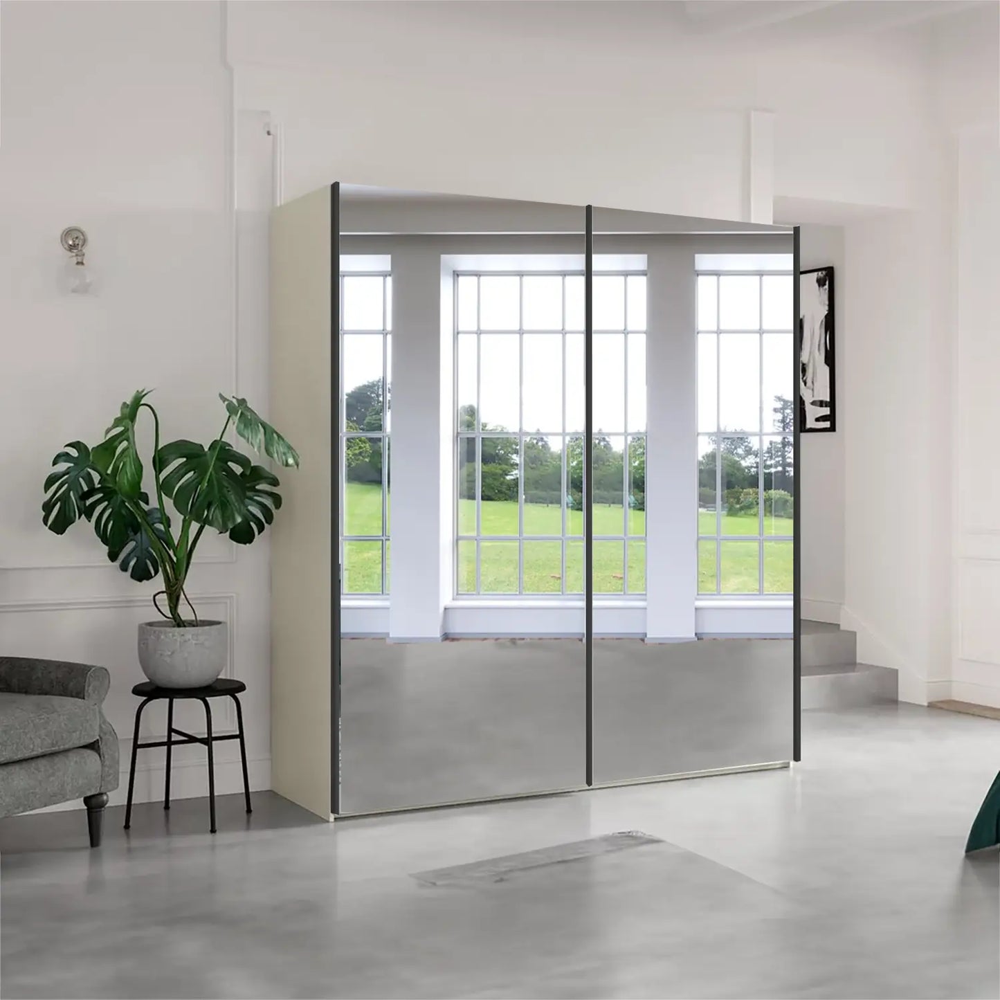 Wiemann Oxford 200cm Full Mirror Sliding Wardrobe 
