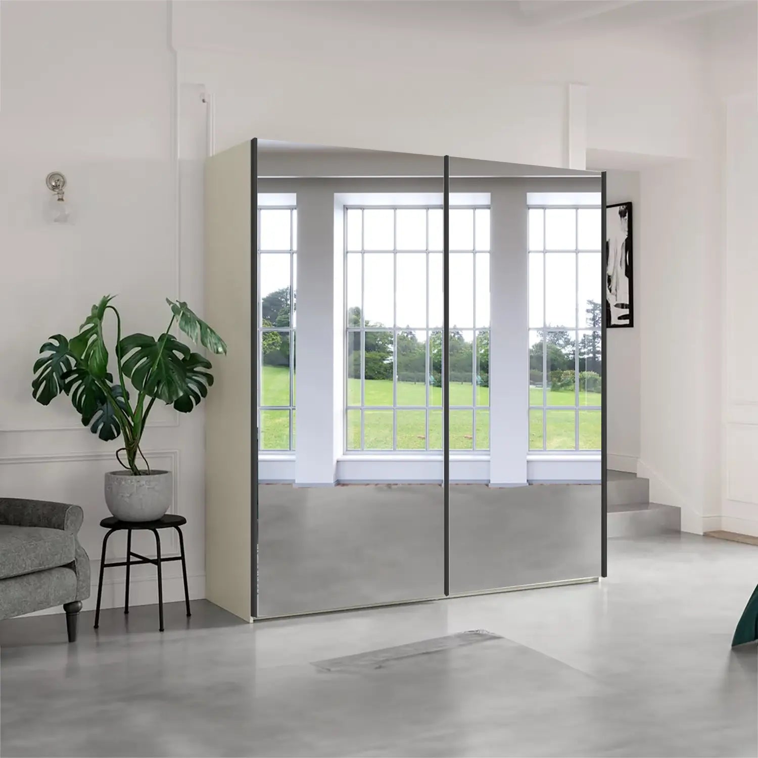Wiemann Oxford 200cm Full Mirror Sliding Wardrobe 