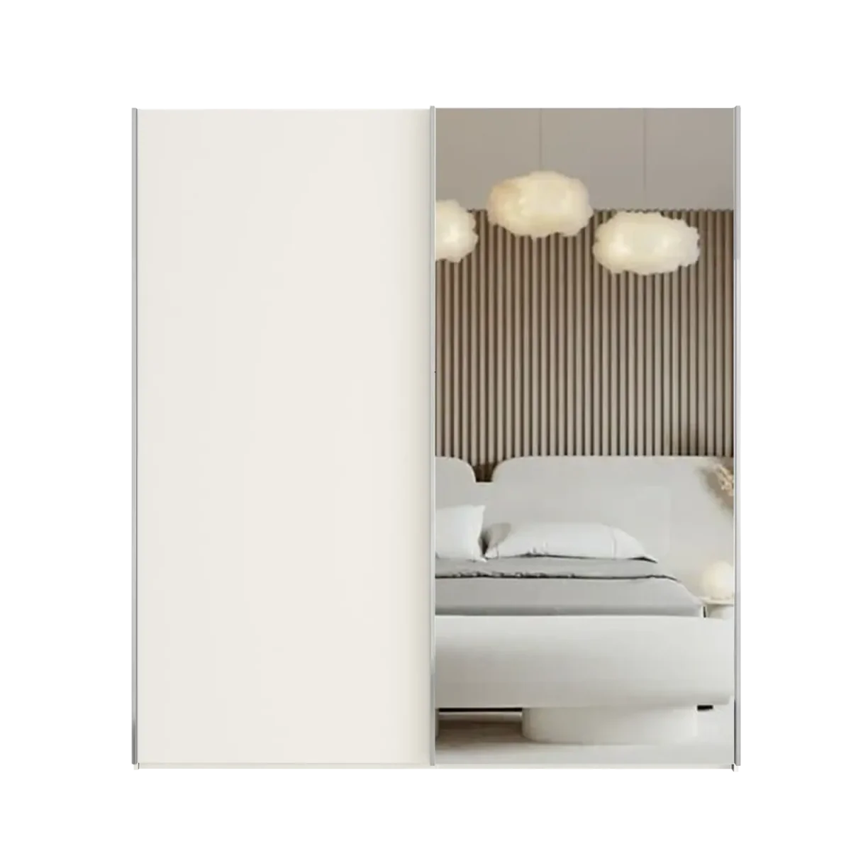 Wiemann Oxford 2 Door Sliding 150 cm Wardrobe with Mirror 