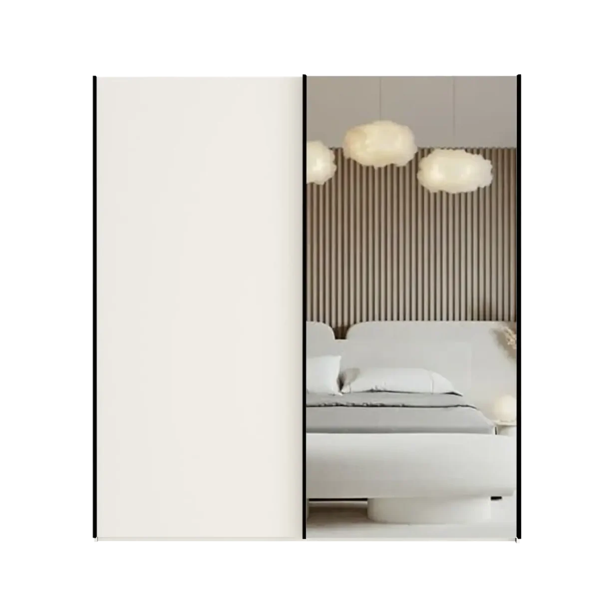 Wiemann Oxford 2 Door Sliding 150 cm Wardrobe with Mirror 