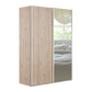 Wiemann Oxford 2 Door Sliding 200cm Holm Oak Wardrobe with Mirror 