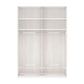 Wiemann Houston 150cm Graphite Glass & Mirror Front 2 Door Sliding Wardrobe 