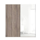 Wiemann Oxford 2 Door 1 Decor, 1 Mirror Sliding Wardrobe in Oak