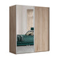 Wiemann Oxford 2 Door 1 Decor, 1 Mirror Sliding Wardrobe in Oak