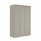 Wiemann Kempton 150cm Pebble Grey 3 Door wardrobe with Cornice 