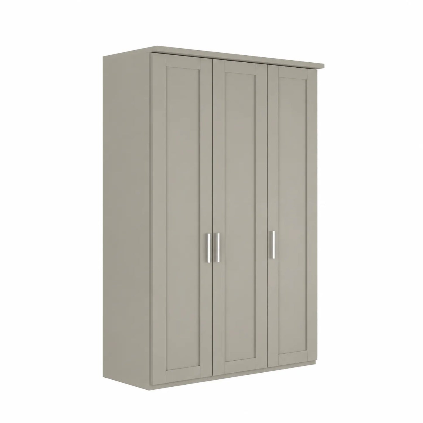 Wiemann Kempton 150cm Pebble Grey 3 Door wardrobe with Cornice 
