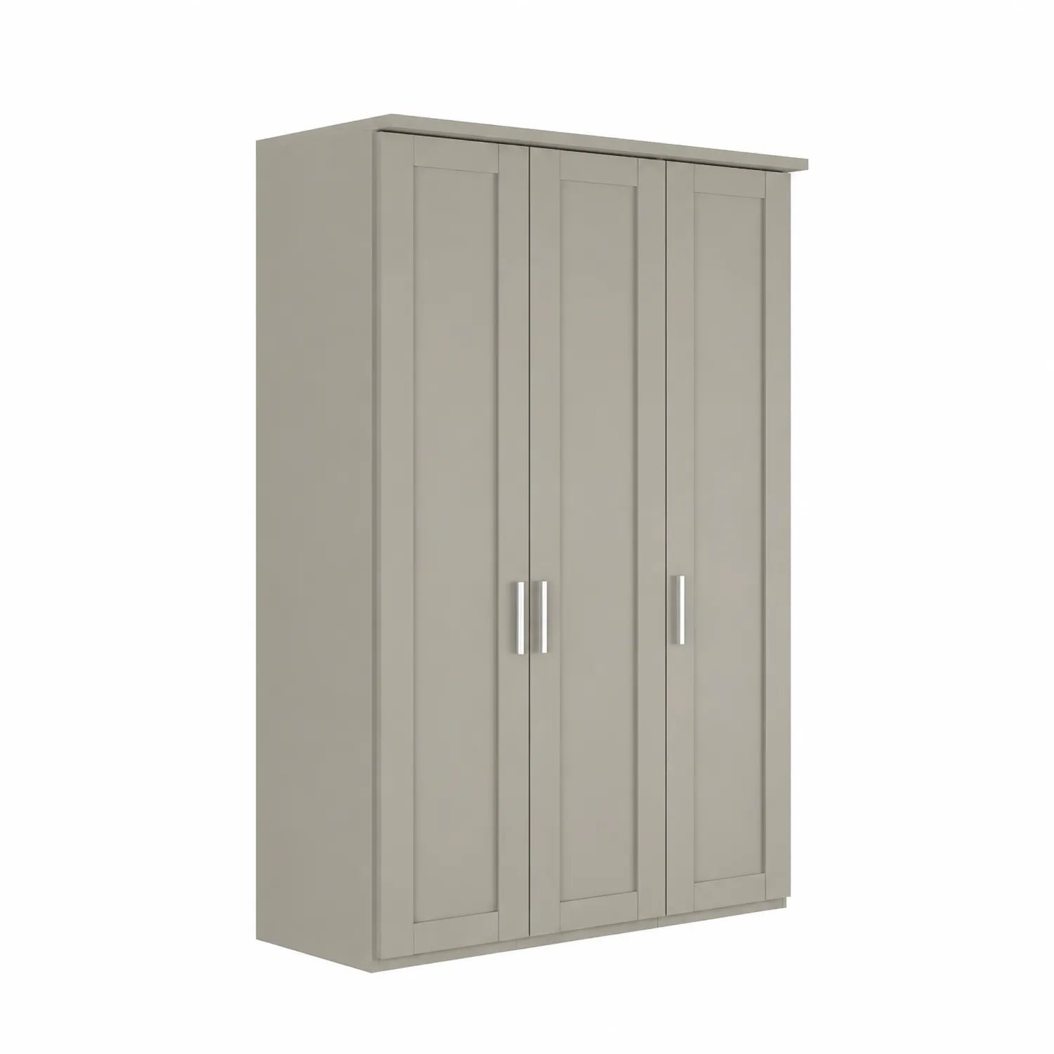Wiemann Kempton 150cm Pebble Grey 3 Door wardrobe with Cornice 