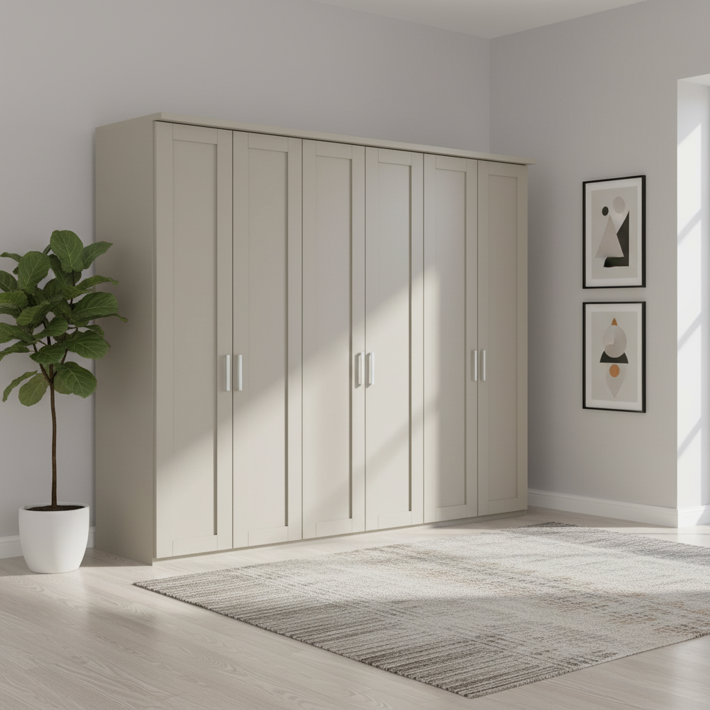 Wiemann Kempton 300cm 6 Door Hinged Wardrobe