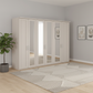 Wiemann Kempton 300cm 6 Door Hinged Wardrobe