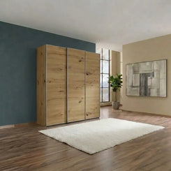 Wiemann Phoenix Bianco Oak Effect 3 Door Sliding Wardrobe