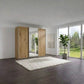 Wiemann Phoenix Bianco Oak Effect 3 Door Sliding Wardrobe