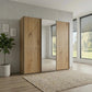 Wiemann Phoenix Bianco Oak Effect 3 Door Sliding Wardrobe