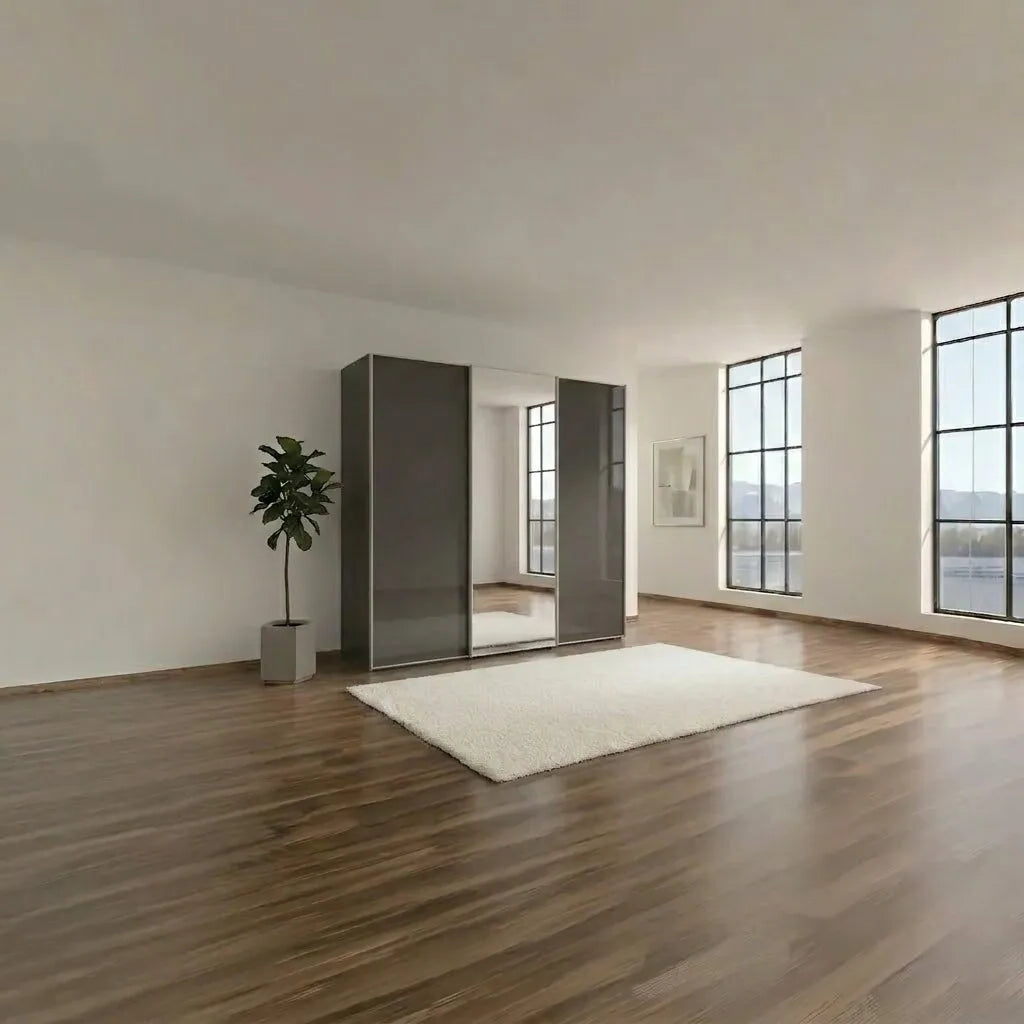 Wiemann Phoenix Havana 3 Door Sliding Wardrobe in Glass with Mirror