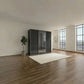 Wiemann Phoenix Lava 3 Door Sliding Wardrobe in Glass with Mirror