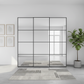 Wiemann Full Mirror Phoenix Matrix Havana Carcase 3 Door Sliding Wardrobe - Front view