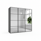 Wiemann Full Mirror Phoenix Matrix Havana Carcase 3 Door Sliding Wardrobe