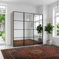 Wiemann Full Mirror Phoenix Matrix Pebble Grey Carcase 3 Door Sliding Wardrobe