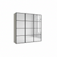 Wiemann Full Mirror Phoenix Matrix Pebble Grey Carcase 3 Door Sliding Wardrobe