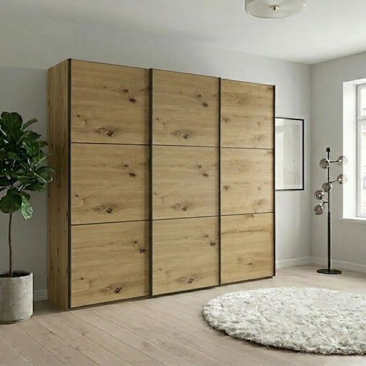 Wiemann Phoenix Bianco Oak Effect 3 Door Sliding Wardrobe