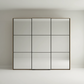 Wiemann Full Mirror Phoenix Meridian Bianco Oak Carcase 3 Door Sliding Wardrobe - Front view