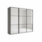 Wiemann Full Mirror Phoenix Meridian Havana Carcase 3 Door Sliding Wardrobe