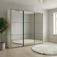 Wiemann Full Mirror Phoenix Meridian White Carcase 3 Door Sliding Wardrobe