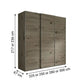 Wiemann Phoenix Nordic Oak Effect 3 Door Sliding Wardrobe