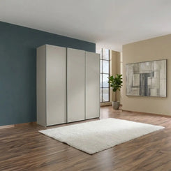 Wiemann Phoenix Pebble Grey 3 Door Sliding Wardrobe in Matte