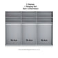 Interior Details of Wiemann 300cm Large 6 Door Wardrobe, also available in Havana, White and Pebble Grey Glass - Dimensions